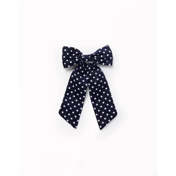 Barrette À Cheveux À Pois Blanc