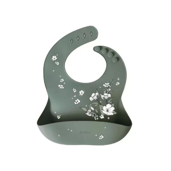 Bavoir en silicone à poche Gardenia
