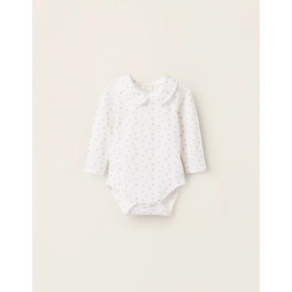 Body Avec Motif Floral Blanc