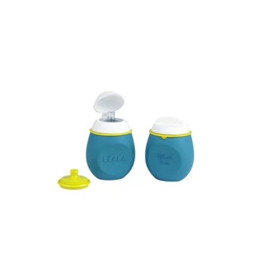 Set Squeez&rsquo; Béaba Baby Squeez&rsquo; 2-en-1 + Squeez&rsquo;Portion – Bleu