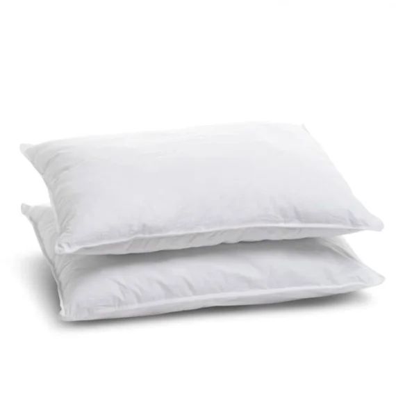 BLEU CALIN Lot de 2 Oreillers 50x70cm Le Ferme – Confort ferme – Doux et gonflant blanc