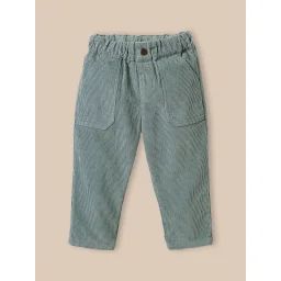 Pantalon En Velours Vert Doux