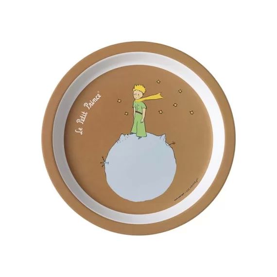 Petite assiette bébé marron Le Petit Prince