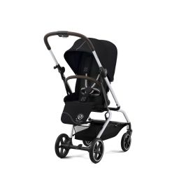 Poussette Cybex Eezy S Twist PLUS 2 – Châssis Silver/ Siège Moon Black (2022)