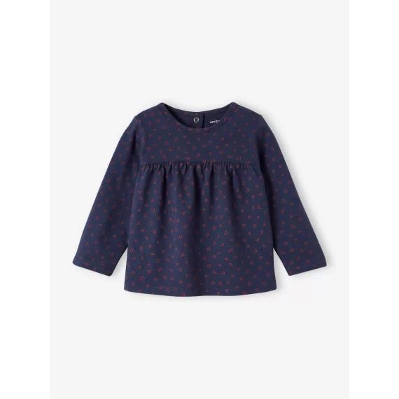 T-shirt imprimé bébé fille bleu nuit