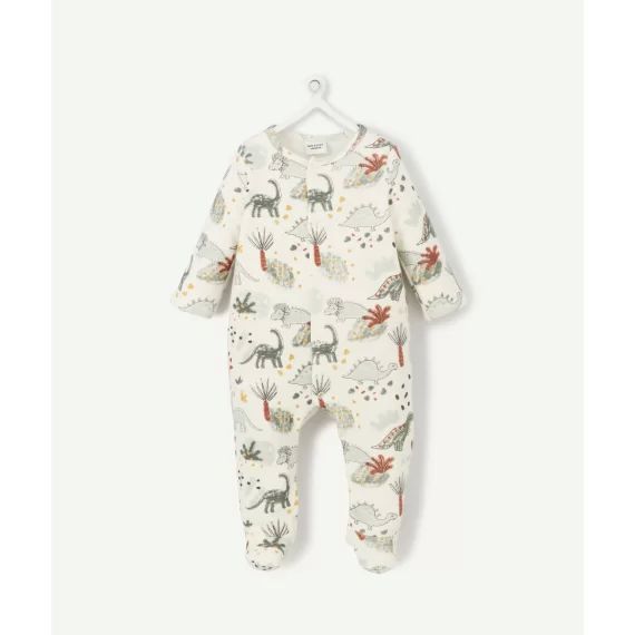 Dors bien en fibres recyclées blanc thème dinosaures –  – Soldes