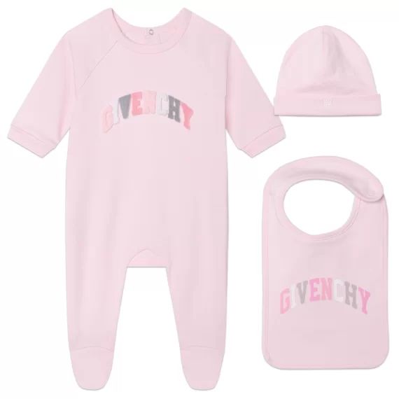 Ensemble naissance 3 pièces UNISEXE Rose
