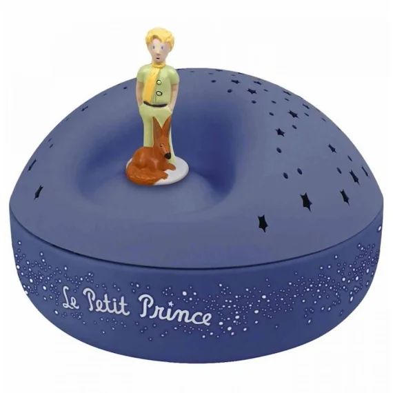 Le Petit Prince-veilleuse Boite À Musique Avec Projections Lumineuse Ø12cm Bleu Trousselier Bleu