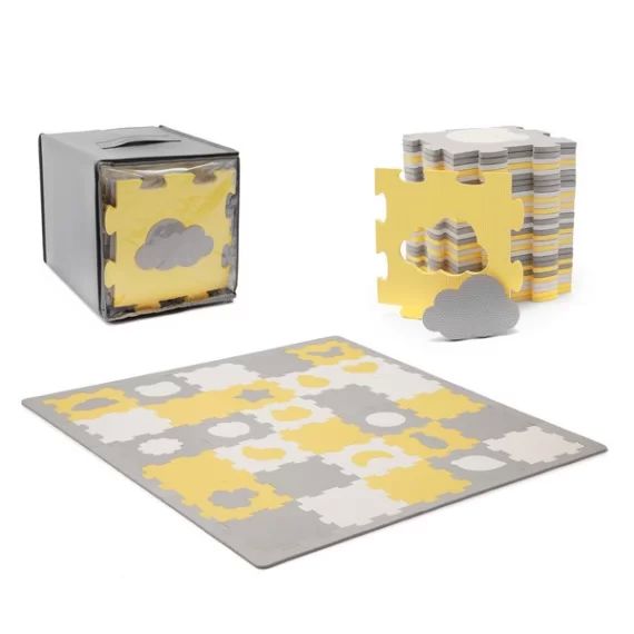 Tapis d&rsquo;Éveil Kinderkraft Luno Shapes – Yellow