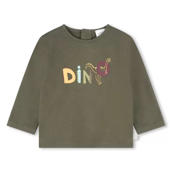 T-shirt avec imprimé devant Garçon Vert