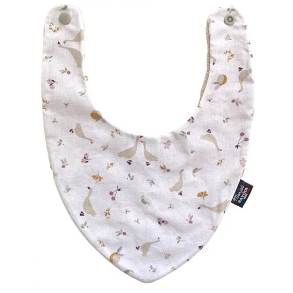 Bavoir Bandana – Petites Oies Blanc