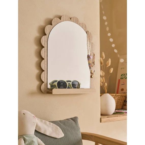 Miroir avec tablette FESTON beige