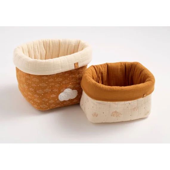 Lot De 2 Panieres Orsino Blanc