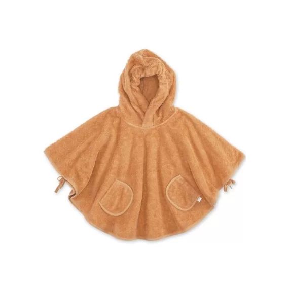Poncho de bain Terry caramel (9-36 mois)