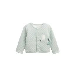 Gilet Bébé Réversible En Coton Matelassé Kimi Blanc