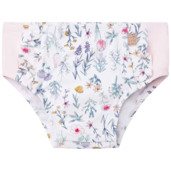 Culotte de bain imprimée Fille Rose