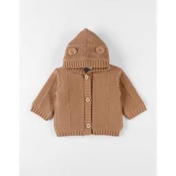 Mantelet En Tricot, Caramel Beige