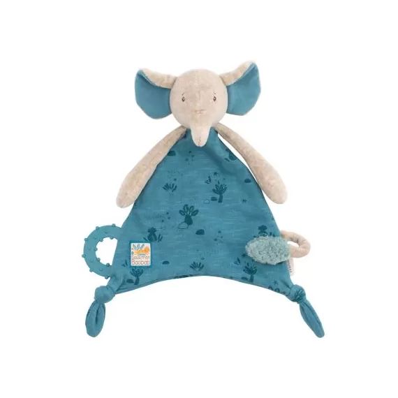 Doudou attache sucette éléphant Sous mon baobab