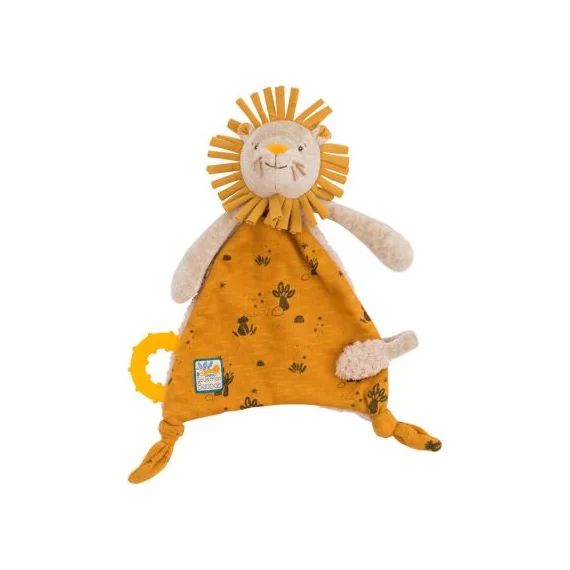 Doudou attache sucette lion Sous mon baobab