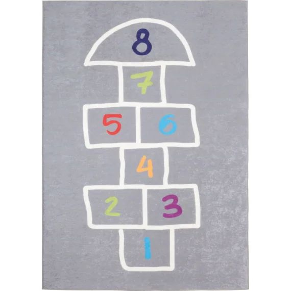Tapis Enfant Marelle Gris