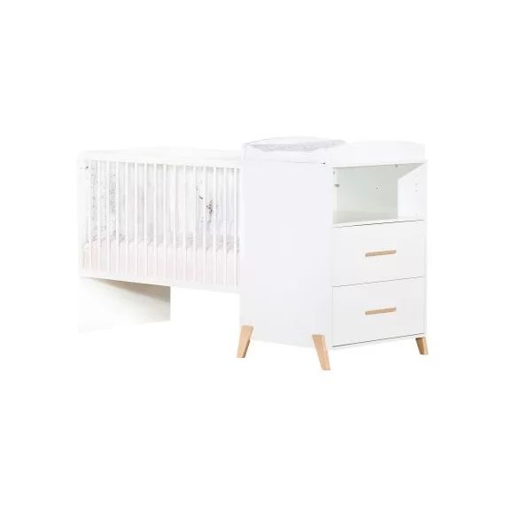 Lit bébé combiné évolutif Joy naturel (60 x 120 cm)