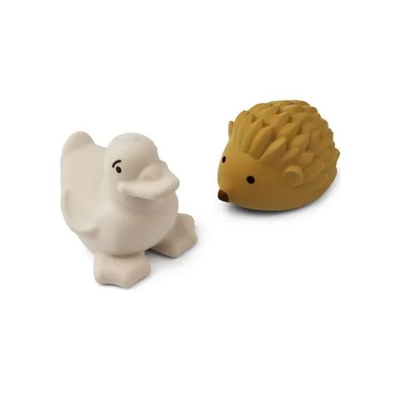 Lot de 2 jouets de bain Henrik golden caramel sandy mix