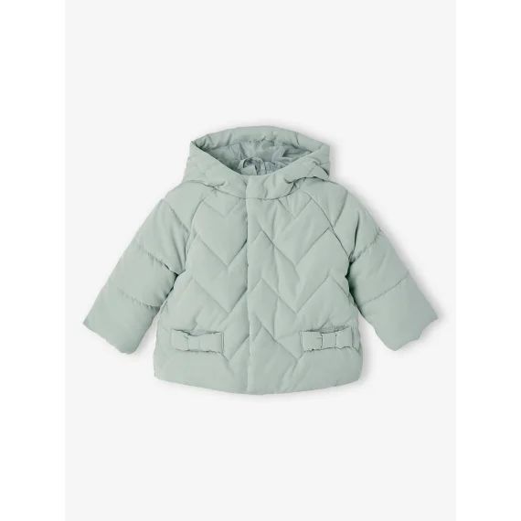 Manteau 3 en 1 bébé matelassé vert d&rsquo;eau