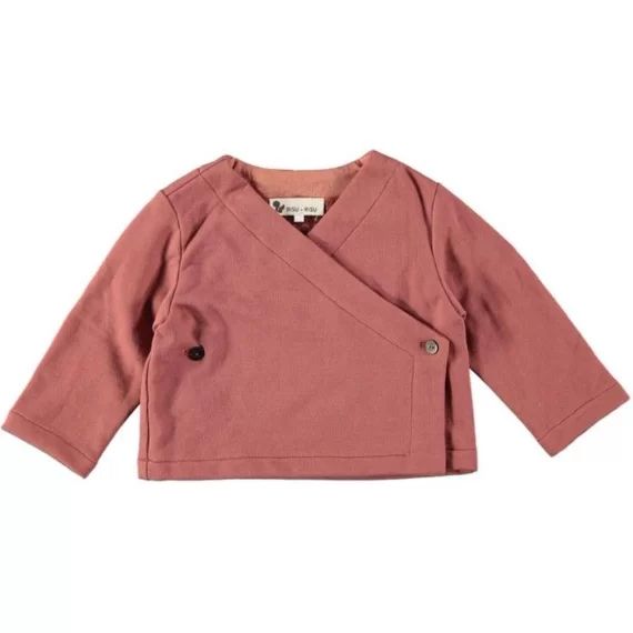 Cardigan bébé Butterfly rouge