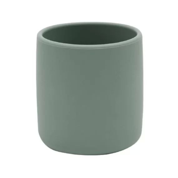 Gobelet bébé – verre en silicone Vert amande 180 ml vert