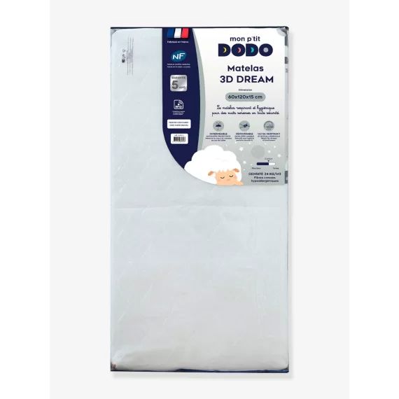 Matelas bébé 3D dream DODO blanc