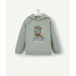 Le sweat à capuche vert hipster