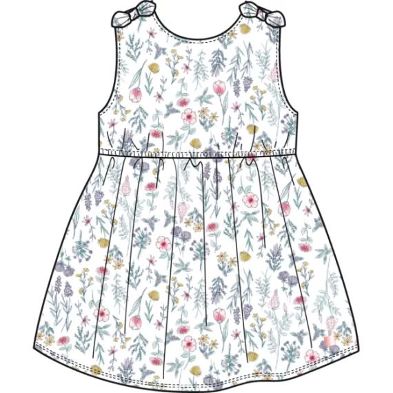 Robe à imprimé Fille Blanc