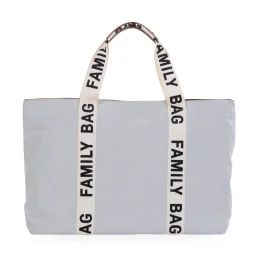 Sac À Langer De Voyage Grande Contenance Signature Canva Family Bag Gris