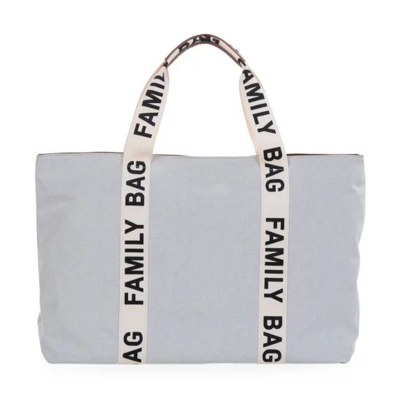 Sac À Langer De Voyage Grande Contenance Signature Canva Family Bag Gris