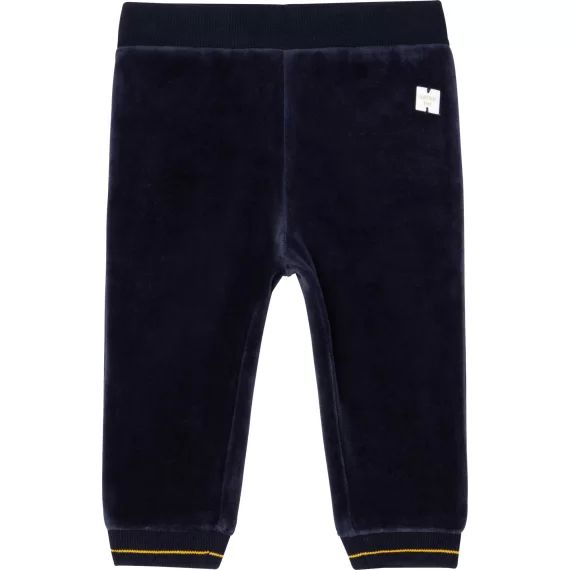 Pantalon de jogging en velours Garçon Bleu