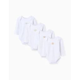 Lot De 4 Bodies En Coton Blanc