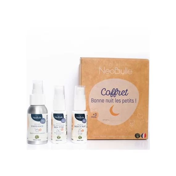 Coffret détente et sommeil paisible Bonne nuit les petits ! (3 produits)