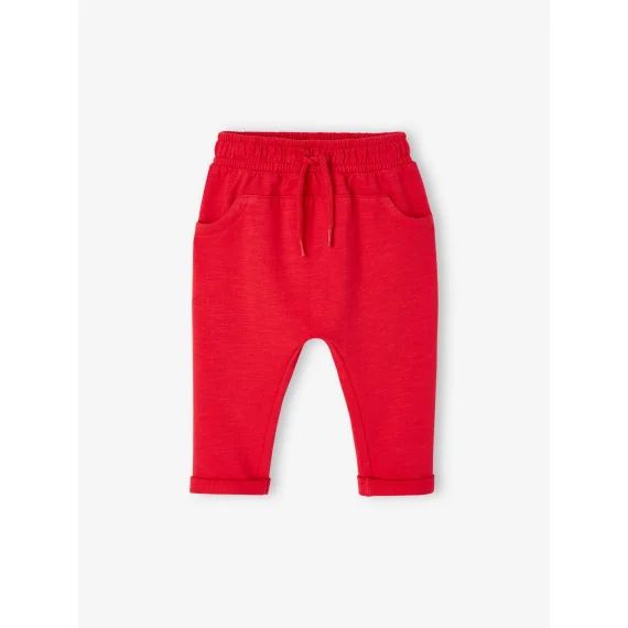 Pantalon molleton bébé garçon uni rouge