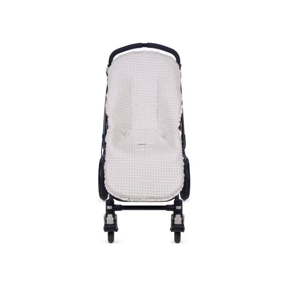 Housse pour poussette Together rose et blanc