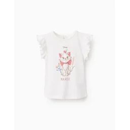 T-shirt En Coton Avec Volants Princesses Blanc