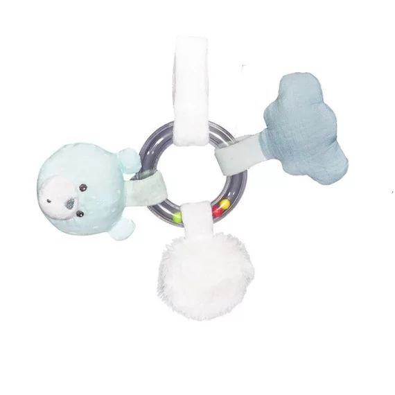 SAUTHON Hochet à suspendre Lily Mint bleu