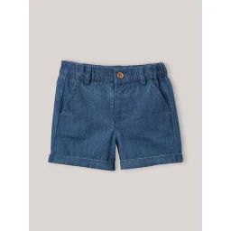 Short En Denim Light Denim Bleu