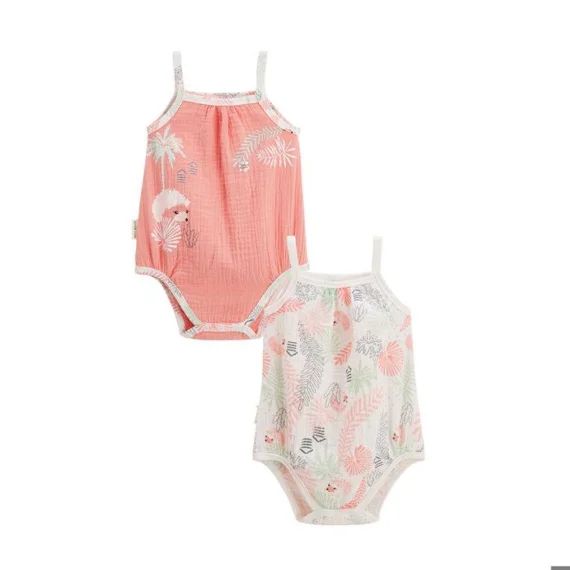 Lot De 2 Bodies Bébé À Bretelles Cilaos Orange