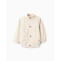 Veste Bomber En Lin Beige Clair