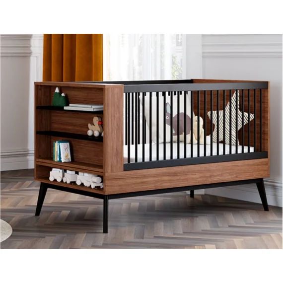 Lit Bébé Évolutif Vintage Octave Noyer