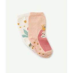 Le lot de 2 paires de chaussettes avec patchs anti-dérapants –  – Soldes