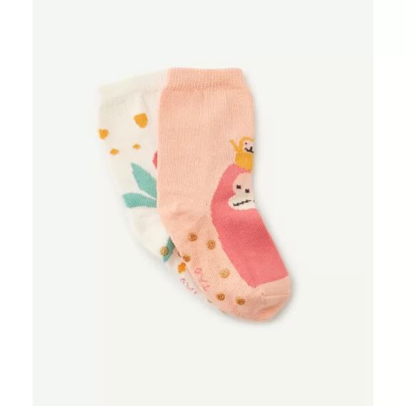 Le lot de 2 paires de chaussettes avec patchs anti-dérapants –  – Soldes
