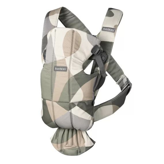 Porte-bébé Mini – Imprimé, Kaki/Vert / Coton
