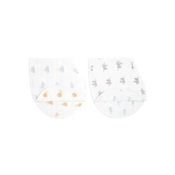 Lot de 2 bavoirs protection d&rsquo;épaule Burpy bib Animal Kingdom