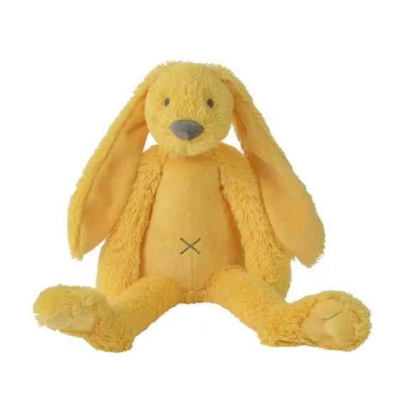 Peluche Lapin Richie jaune 38 cm – HAPPY HORSE – Mixte – Enfant – Plush – Intérieur jaune